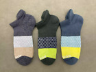 Bombas Men s 3 Pairs Tri-block Honeycomb Ankle Socks Size L 3 Color Mix