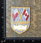 Vintage Canada Usa Flags Friendship Travel Souvenir Sew-on Patch 1970   s Voyager