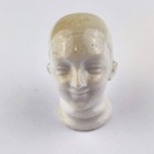 Antique Harlequin Bisque Doll Head  French Style  For Pincushion  1 61   Germany