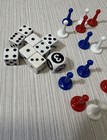 25 Board Game Replacement Parts Pieces   Dice Clue  Excellent   Free Ship