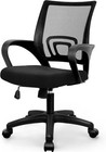 Office Computer Gaming Mid-back Mesh Desk Chair  Dark Black