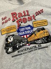 Vintage Rail Fest Train Shirt Mens Xl Black Magazine Tee T-shirt 2008 Railroad
