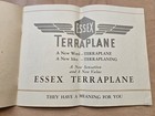 Nice 1932 Essex Terraplane Car Advertising Brochure Hudson Motor Co  Detroit
