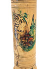 Vintage Jewish Hebrew Olive Wood Scroll Case Judaica Jerusalem Israel Judaism