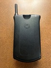 Vintage Retro Motorola Black Startac Flip Phone With Charger - Untested 