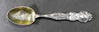 Excellent Hand Tooled 1904  Mt Tacoma Sterling Silver Souvenir Coffee Spoon 32g 