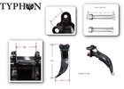 Typhon Mini Excavator Ripper Hooks For Small Digger Excavator Attachment 19in