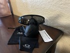 Oakley Radar Shield Cycling Sunglasses  Black Frame Mirrored Black Lens Case