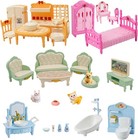 36pcs Dollhouse Furniture Set miniature 1 12 Scale Dolls House Accessories With