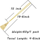 2 Pack Curtain Tie Backs Rope Tassels For Curtains Drape Tiebacks Handmade Outdo