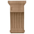 Rubberwood Fluted Wood Corbel Bracket 5 1 2w X 5 1 2d X 10h Inch