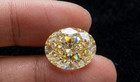 Brilliant 3 Ct Oval Yellow Lab Grown Loose Diamond Vvs1 Clarity