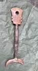 Vtg Chinese Carved 14   Bronze  Jade  Ceremonial Ritual Spear Han Design Beast