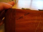 Vintage Bagley Mn Minnesota Wood Souvenir Jewelry Box