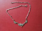 J2916 Antique  Solid Silver  Filigree  Necklace   Small  Coral See  Descrip