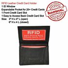 Rfid Mens Slim Front Pocket Wallet Genuine Leather Bifold Id credit Card Holder