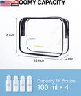 Clear Toiletry Bag  2 Pack Tsa Approved Travel Toiletry Bag Carry On Travel Acce