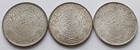 3 Saudi Arabia 1 Riyal Coins Au   Ah 1354  1935   Ah 1367  1948   1370 Ah  1951 