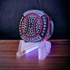 1 Or 12 Pack Bright Pink Softball Baseball Championship Trophy Ring Womens Award