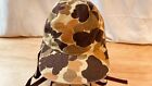 Vintage 80s Crown Cap Canada Trapper Hat Camo Faux Fur Ear Flaps 7 1 4-7 3 8