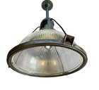 Holophane 20  Large  Industrial Shade Vintage Glass Pendant Foyer Kitchen Light