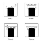 Stainless Steel Apple Watch Band Connectors For 42mm   38mm - Black Or Silver