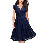Swing Dress Ladies Plus Size 8-24 Women Lace Mini Cocktail Evening Xmas Party
