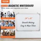 Magnetic Whiteboard Dry Erase Board 24  X 18  Silver Aluminum Frame With Eraser 