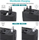 Travel Adapter Worldwide All In One International Universal Power Adapter Plug