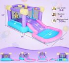 Kids Inflatable Water Slide Bounce House With Air Blower Outdoor Jumper Bouncer   