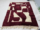 Handmade Beni Ourain Wool Rug  Custom Moroccan Berber Carpet