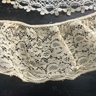 Antique Victorian European Net Lace Collar Lot Of 3