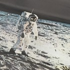 Vtg Apollo 11 First Men To Walk On The Moon Photograph Poster Nasa Armstrong