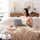 Throw Blanket Soft Plush Fleece For Couch Sofa Bed Solid Colors 33x43  40x50 
