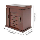 Vintage Wooden Jewelry Cabinet Armoire Box Big Storage Box 5 Drawer W mirror