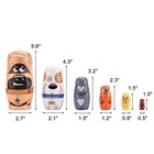 6pcs Russian Nesting Dolls  Handmade Wooden Cute Dog Matryoshka Dolls Set For   
