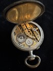 Vintage Swiss Pocket Watch  800 Silver Case Cylindre Movement -