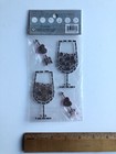 Rhinestone Wine Glasses Stickers