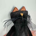 Woof And Poof 2012 Black Tutu Cat Halloween Sitting Plush Collectible