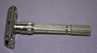 Genuine Vintage Gillette Slim Adjustable Safety Razor 1963 M-4 Made In Usa