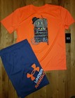 Under Armour Boys Fish Tackle Box Shirt Short Set Ymd Ylg New