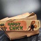 Vintage Happy Chick Friction Tin Litho Toy 1957 Yonezawa Japan Collectible            