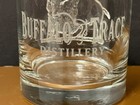 Rare Buffalo Trace Bourbon Whiskey Distillery Embossed Buffalo Rocks Glass