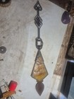 Antique Cast Iron Lightning Rod Arrow Weathervane Marble Colore Glass Tail 21 5 