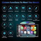 Double Din Car Radio With Cd dvd Player  7-inch Touch Screen Car Stereo Style-a