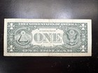 Fancy Serial Number 1 Dollar Bill Broken Ladder -01234567 - Federal Reserve Note