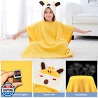 Michley Hooded Baby Towel Unisex Beach Bath Poncho  Soft Cotton Animal Kids B