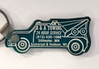 Vintage 80s  B And A Towing Tow Truck Shaped Rubber Keychain Keyring Mn Wi