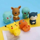 Set Of  6 Pokemon Squeaking Bath Water Toys Bundle Pikachu   Friends For Kids 