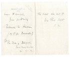 Frederick Fison 1st Baronet Signed Letter 1898   Autographed Gladstone s Funeral